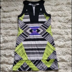 EUC Split neck shift dress